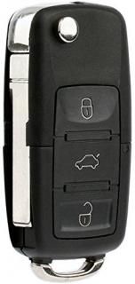 KeylessOption Keyless Entry Remote Control Car Flip Key Fob Replacement for HLO1