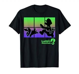 Luigi's Mansion 3 Luigi And Polterpup Silhouette T-Shirt