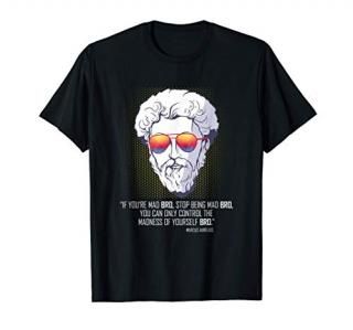 Marcus Aurelius the Bro - Stoic with Sunglasses T-Shirt