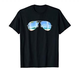 Beach Shades Tropical Island Vacation Sunglasses T-Shirt