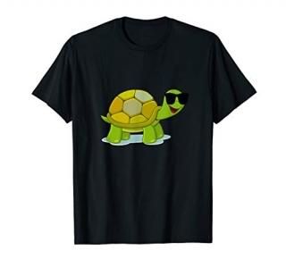 Funny Turtle Wearing Sunglasses T-Shirt