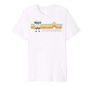 SpongeBob SquarePants Retro Sunglasses Stripes Premium Tee