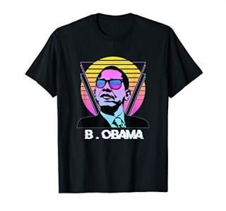 President Barack Obama Vintage Retro Vaporwave Sunglasses T-Shirt
