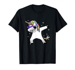 Dabbing Unicorn Dab Sunglasses T-Shirt