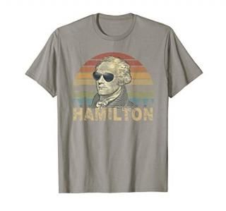 Hamilton Tshirt Wearing Sunglasses T-Shirt