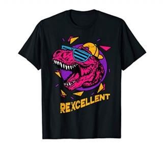 Rexcellent T-Rex Sunglasses Party Black TRex Dinosaur Gift T-Shirt