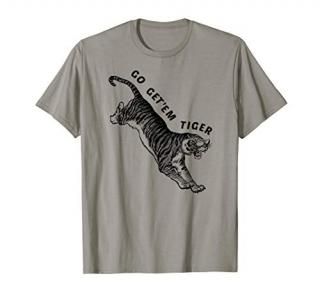 Go Get'em Tiger Tee Sunglasses On Big Cat Animal Shirt