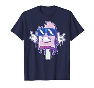 Melting Cool Popsicle With Sunglasses T-Shirt