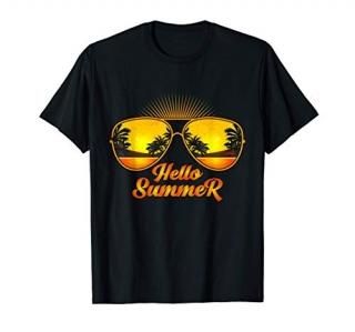 Summertime Love Summer Sunglasses Reflection Hello Summer T-Shirt