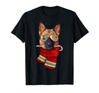 German Shepherd shirt Christmas Gift Dog Lovers Sunglasses T-Shirt
