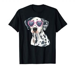 Dalmatian Shirt Funny Dog With Sunglasses T-Shirt