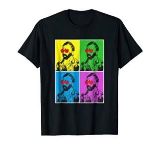 Vincent van Gogh Red Sunglasses Poster Style T-Shirt