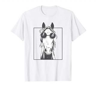 Cool Horse Sunglasses T-Shirt