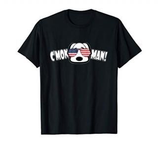 C'mon Man! Biden Aviator Sunglasses Come On Man Puppy Dog T-Shirt