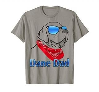 Funny Great Dane dad design with sunglasses T-Shirt