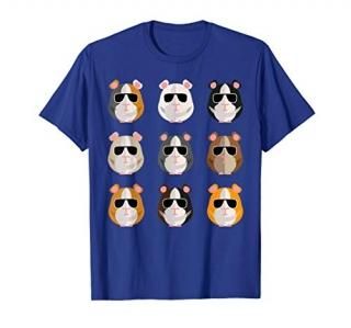 Cool Guinea Pigs with Sunglasses Pets Small Animal Gift T-Shirt