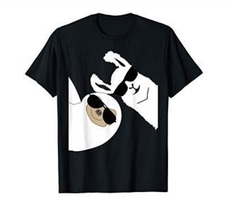 Funny Llama Alpaca Sloth with sunglasses T-Shirt