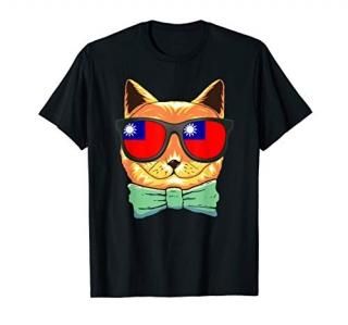 Taiwan Flag Taiwan Cat Sunglasses Shirt