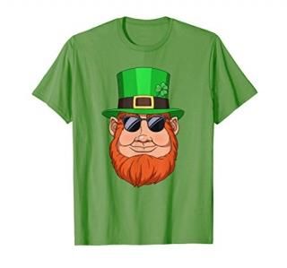 Leprechaun In Sunglasses Shirt Funny St Patricks Day T-Shirt