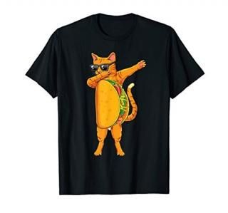 Dabbing Tacocat Sunglasses- Taco Cat Funny Dab Tee shirt
