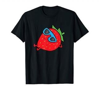 Strawberry Summer Fruit Sunglasses Strawberry T-Shirt