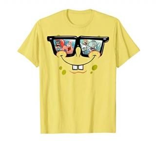 Spongebob SquarePants Sunglasses Reflection T-Shirt
