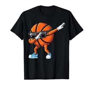 Dabbing basketball sunglasses ball graphic Funny Dab T-Shirt