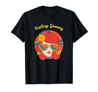 Feeling Groovy Hippie Boho Girl Retro Sunglasses Gift T-Shirt