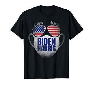 Inauguration 2021 Biden Harris Mask Sunglasses T-Shirt