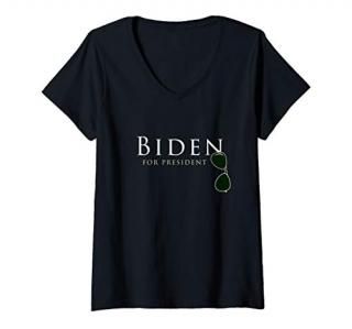 Womens Joe Biden Shirt  Unique Biden Sunglasses V-Neck T-Shirt
