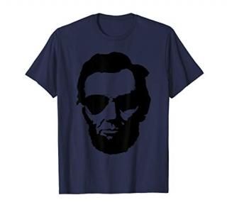 Cool Abraham Lincoln Wearing Aviator Sunglasses