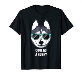 Malamute Cool as a Siberian Husky Shirt with Sunglasses