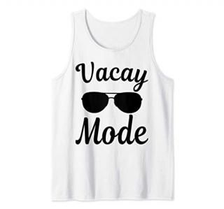 Funny cool Family gifts vacay mode sunglasses Tank Top