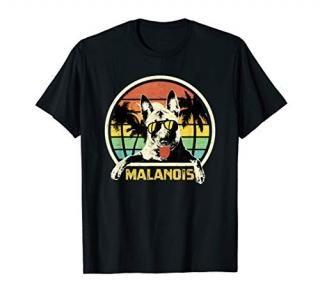 Belgian Malinois Sunglasses Sunset Dog Owner T-Shirt