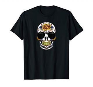 Sugar Skull Sunglasses Day of the Dead T-Shirt