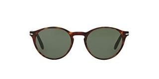 Persol Men's PO3092SM-901531-50 Tortoiseshell Round Sunglasses