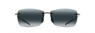 Maui Jim Men's Polarized Lighthouse 423-02 Black Rimless Sunglasses