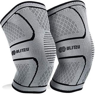 BLITZU Knee Compression Sleeve - Best Knee Brace for Knee Pain for Men & Women  