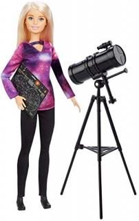 ??Barbie Astrophysicist Doll Blonde with Telescope and Star Map Inspired by Nati