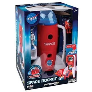DARON Adventure Series Space Rocket with Lights Sounds & Figurines NASA