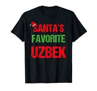 Uzbek Funny Uzbekistan Pajama Christmas Gift T-Shirt