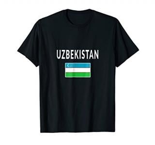 Uzbekistan T-shirt Uzbek Tee Flag souvenir Gift Tashkent