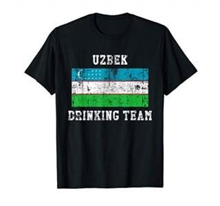 Uzbek Drinking Team Funny National Pride Gift T-Shirt