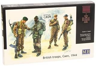 Master Box British Troops Caen 1944 4 Figure Model Building Kits 135 Scale by Ma