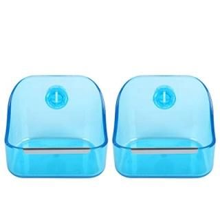 2 Pack 5 x 3 3/4 x 4 CalPalmy Food and Water Bowl for Rabbit Chinchilla Guinea P