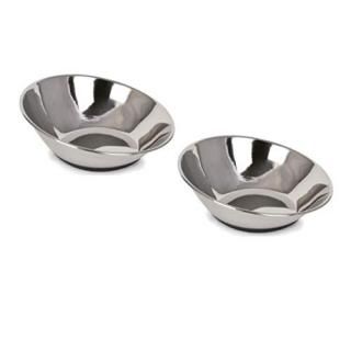 Ourpets Company 2400012856 Tilt-A-Bowl Stainless Steel Small/2.5 Cup 2-Bowls