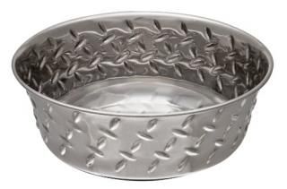 Loving Pets AO07254 Diamond Plate Bowl&#44; 1 Pint&#44; 0.2 lbs.