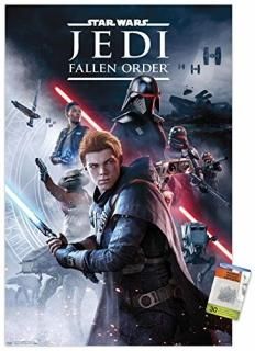 Star Wars Jedi Fallen Order - Key Art Wall Poster with Push Pins