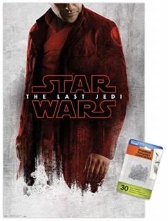 Star Wars The Last Jedi - Red Poe Wall Poster with Push Pins