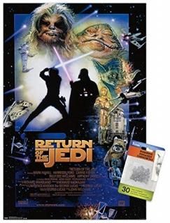Star Wars The Return Of The Jedi - One Sheet Wall Poster with Push Pins